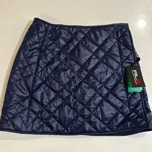 NWT Ralph Lauren RXL Women’s Quilted Wrap Skirt. Size: Small. Color: Navy.